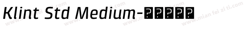 Klint Std Medium字体转换